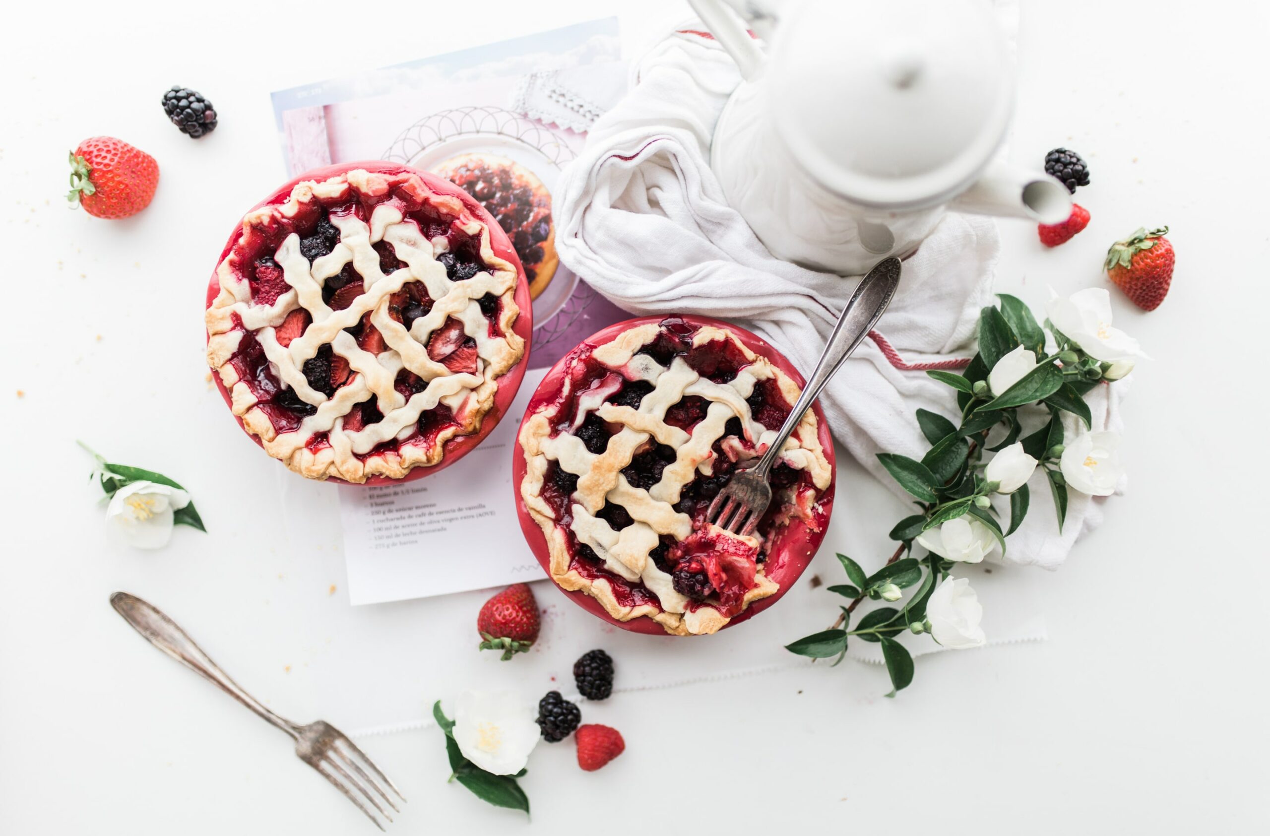 Strawberry Fruit Pies Served With Tea – Magic Circle Players