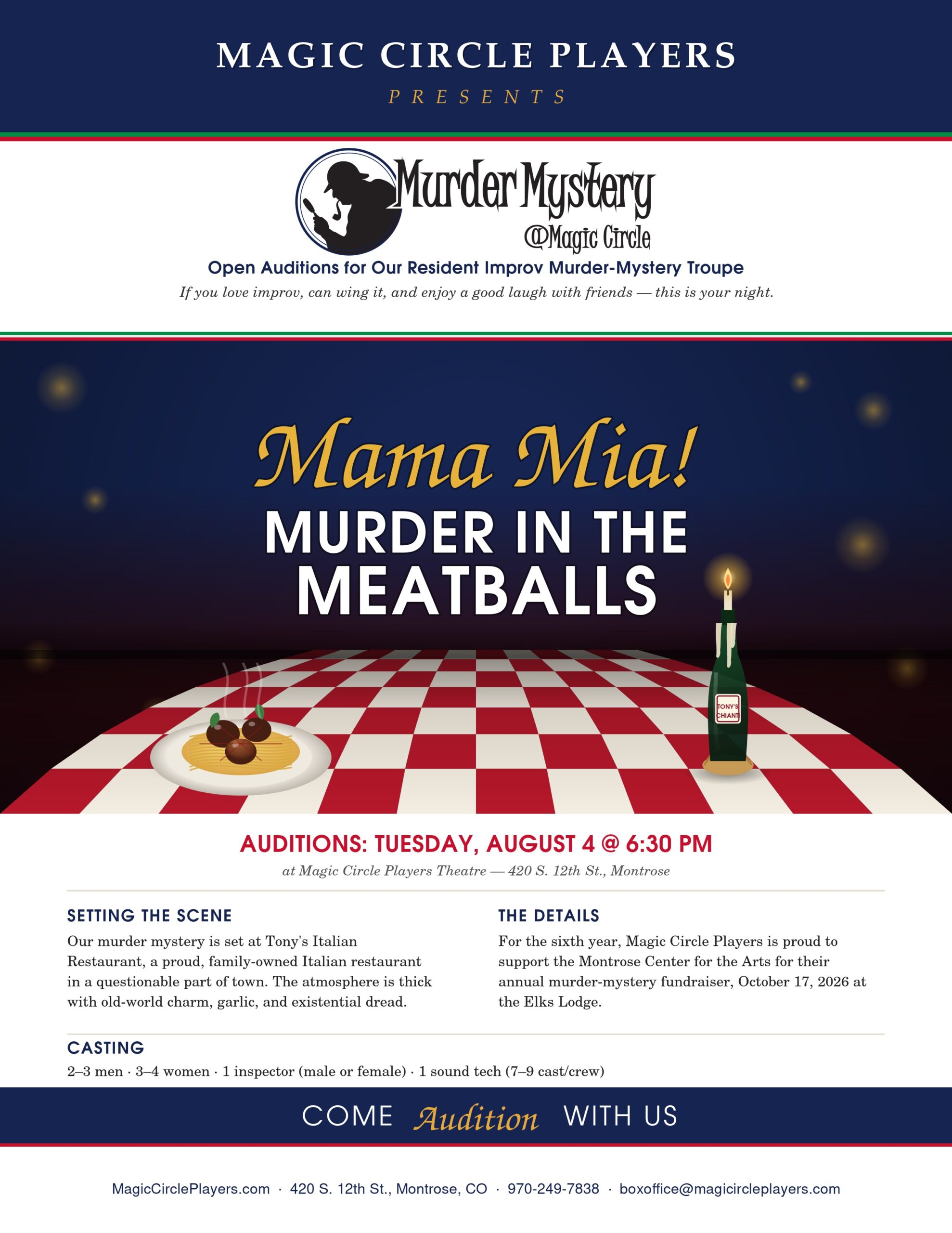Mama Mia Meatballs Murder Mystery